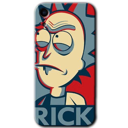 iPhone XR Kılıf HD Desen Baskılı Arka Kapak - Rick News + Kırılmaz Cam