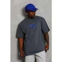 Erkek Baskılı T-Shirt Kısa Kol Bisiklet Yaka Regular Fit Rahat Kalıp Günlük Tişört - Füme