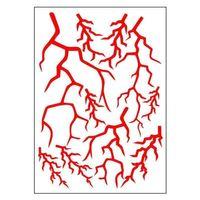 SEVGENT A4 Sticker 129 Tek Paket Çoklu Şimşek Kırmızı