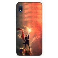 Samsung Galaxy A10 Kılıf Atatürk (44) Tough Armor Kılıf Alev Kırmızı