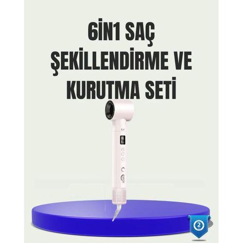 Çok Fonksiyonlu 6 Başlıklı Saç Kurutma Ve Şekillendirme Seti