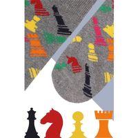 Satranç Desenli Çorap Erkek Uzun Çorap Clb