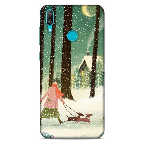 Huawei Y7 2019 Kılıf Snowix (39) Liquid Crystal Kılıf Karışık Renkli