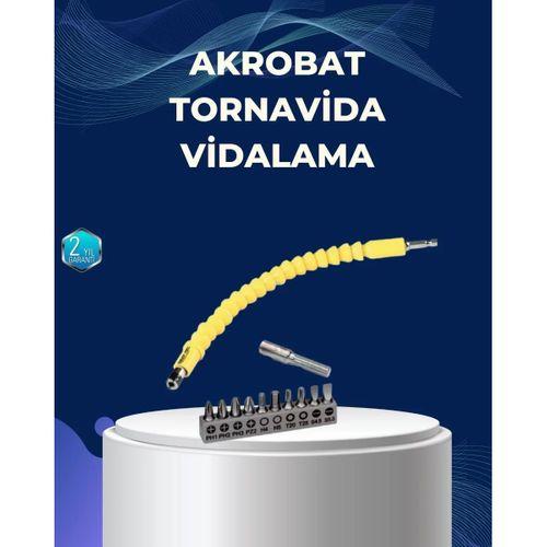 12’li Akrobat Bits Vidalama Seti Esnek Uç Çok Yönlü Kullanım