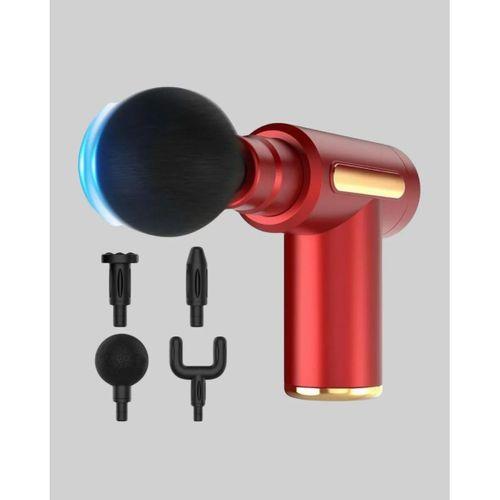 Titreşimli Masaj Tabancası 4 Başlıklı 6 Hız Ayarlı Kas Rahatlatıcı