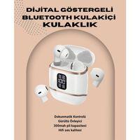 Kulakiçi Bluetooth Kulaklık V5.3 – 4’lü Set, Dijital Ekranlı, Gürültü Engelleme