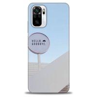 Xiaomi Redmi Note 10 Kılıf HD Baskılı Kılıf - Hello GoodBye + Tam Ekran Koruyucu