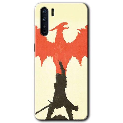 OPPO Oppo A91 Kılıf HD Desen Baskılı Arka Kapak - Dragon Hunter 1