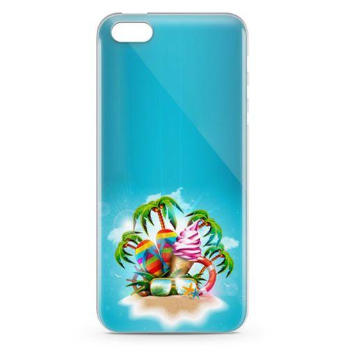 Apple iPhone SE Kılıf Terlik Gözlük Dondurma Arka Kapak Koruma Desenli Full Koruyucu