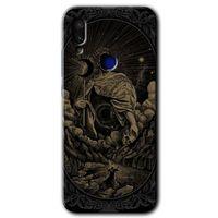 Xiaomi Redmi Note 7 Kılıf HD Desen Baskılı Arka Kapak+Temperli Cam - Kıyamet