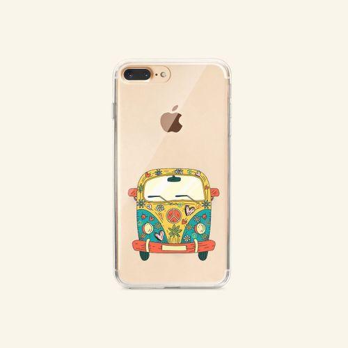 iPhone 8 Plus Şirin Ayıcıklar Şeffaf Telefon Kılıfı