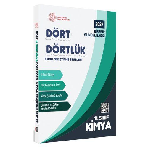 2027 MEBİ-OGM 11 Sınıf Dört Dörtlük Kimya Pekiştirme Testi A4 Renkli Soru Bankası BASKI ÜCRETİ