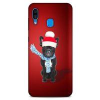 Samsung Galaxy A30 Kılıf Köpek Kıyafetleri (23) Ultra Koruma Kılıfı French Bulldog Bere