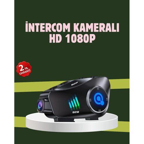 Q28 Full Hd Kameralı Motosiklet Kask Kulaklığı – 45 Saat Müzik, Ipx6 Su Geçirmez