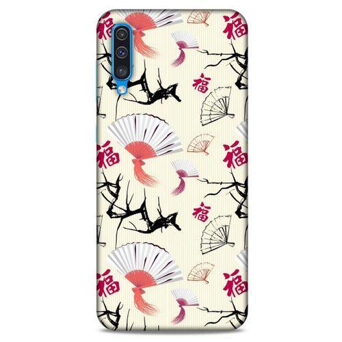 Samsung Galaxy A50 Kılıf Japonya (44) Tough Armor Kılıf Japon Yelpazesi Çiçeği