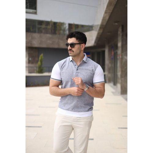 Erkek Polo Yaka Fermuar Detaylı Tişört