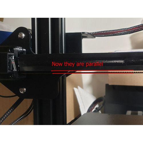 Ender 3 x eksen kapağı (kayış düzleştirici ile) - 5144400