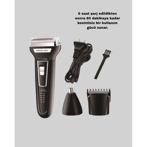 İnsua 3’lü Tıraş Makinesi – 3 Farklı Kesim Başlığı, Güçlü Motor, 60 Dakika Kullanım