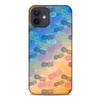 Frutix Ananas 01 Apple iPhone 12 Kılıf Desenli Silikon