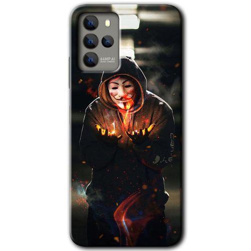 Omix X700 Kılıf HD Desen Baskılı Arka Kapak - V for Fire