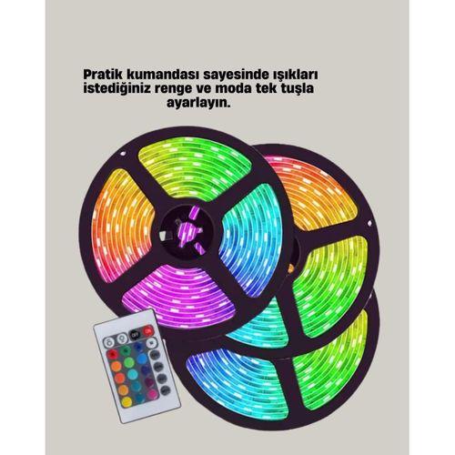 Uzaktan Kumandalı Rgb Smart Şerit Led Işık Esnek Ve Taşınabilir Dekorasyon