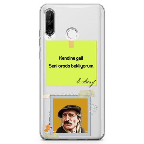 Huawei Nova 4e Kılıf Caps Özdemir Asaf Arka Kapak Koruma Desenli Full Koruyucu