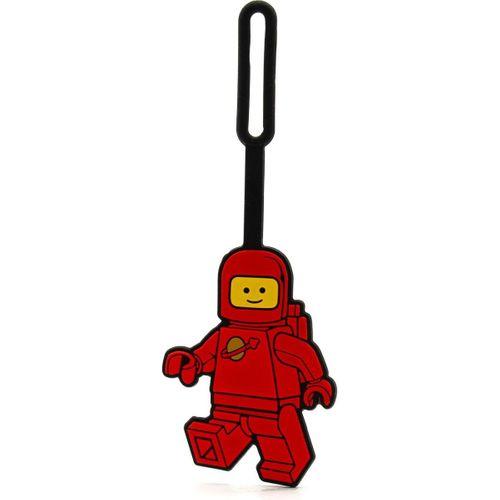 Lego Spaceman Silicone Bag Tag - Red 53498