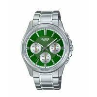 Casio MTP-1375D-3AVDF Quartz Çelik Gri Yeşil Kadran 42 mm Erkek Kol Saati