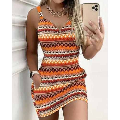 Kadın Askılı Fermuarlı Cepli Süprem Mini Elbise