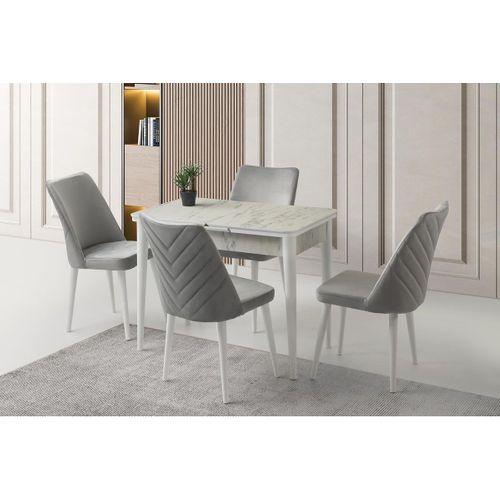 Tekno Venedik MDF Açılır Mutfak Masa Sandalye Takımı 60x100