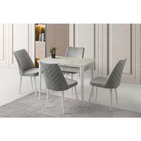 Tekno Venedik MDF Açılır Mutfak Masa Sandalye Takımı 60x100