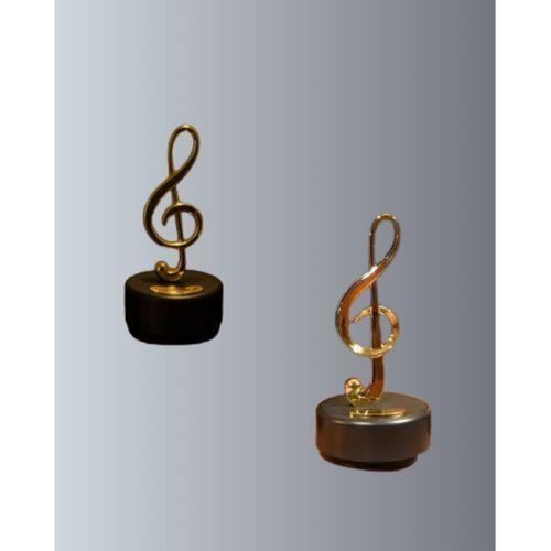 Sol Anahtarı Temalı Döner Müzik Kutusu Melodili Dekoratif Ürün