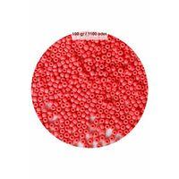 Karpuz Pembesi Renk 4 mm Yaklaşık 1100 adet / 100 gram Cam Boncuk Oya Yazma Bileklik ve Kolye