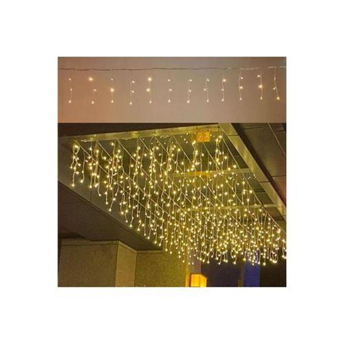 3 Metrelik Sarkıt Led Işık, 96 Ledli, Fişli Eklenebilir Model Sarkıt Perde Led Işığı