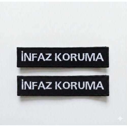 İNFAZ KORUMA pantolon yazısı 2 Adet - Arkası Cırtlı