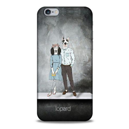 Apple Iphone 6 Kılıf FunnyMaX (46) Core Armor Kılıf Antrasit Köpek