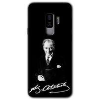 Samsung Galaxy S9 Plus HD Baskılı Kılıf + 9D Tam Ekran Koruyucu - Atatürk İmza