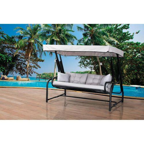 Mandella Gondol Üç Kişilik Metal Salıncak (Minder Hediyeli)