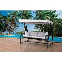 Mandella Gondol Üç Kişilik Metal Salıncak (Minder Hediyeli)