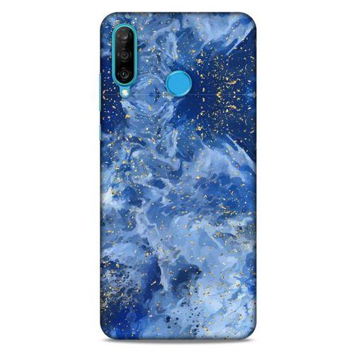 Huawei P30 Lite Uyumlu Kılıf Mavi Delisi (9) Kılıf Mürekkep