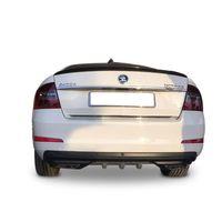 Skoda Octavia Uyumlu Egzoz Görünümlü Universal Arka Tampon Eki - Difüzör (Plastik)