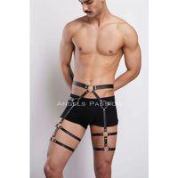 Deri Erkek  Bacak Harness, Erkek  Jartiyer, Erkek  Fantezi Aksesuar - Brfm167