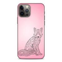 Lopard Apple iPhone 12 Pro Uyumlu Kılıf Tattoo's (42) Rugged Armor Kılıf Pembe Dövme
