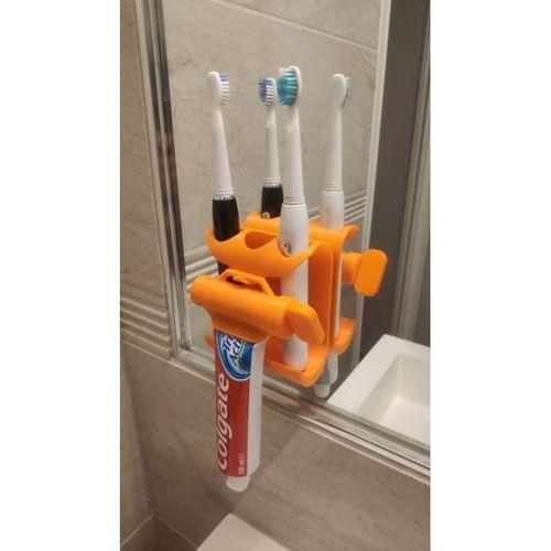 Diş Macunu Squeezer ve Diş Fırçası Tutucu - 5137087