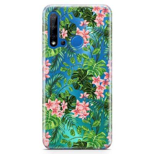 Huawei P20 Lite 2019 Kılıf Kaliforniya Çiçekleri Arka Kapak Koruma Desenli Full Koruyucu