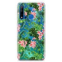 Huawei P20 Lite 2019 Kılıf Kaliforniya Çiçekleri Arka Kapak Koruma Desenli Full Koruyucu