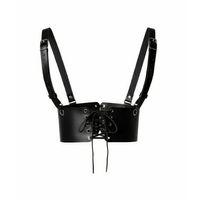 Siyah Kadın Kemer Bağcıklı Korse Bel Aksesuarı - Brf1429