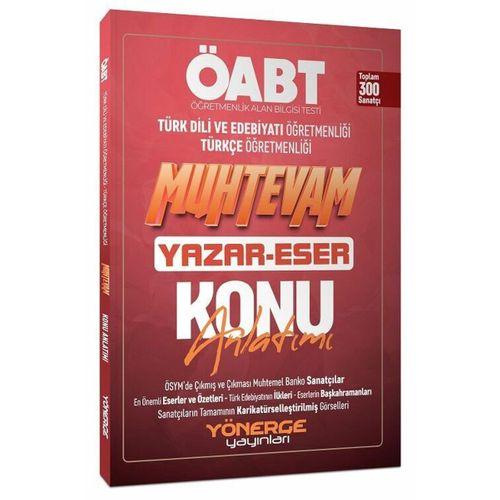ÖABT Türk Dili Edebiyatı Türkçe Muhtevam Yazar Eser Konu Anlatımı Yönerge Yayınları