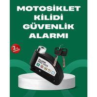 Motosiklet Scooter Bisiklet Tekerlek Disk Kilidi Alarmlı Güvenlik