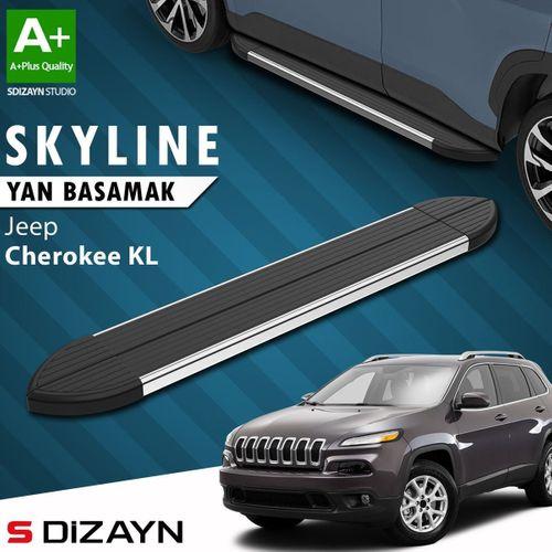 S-Dizayn Jeep Cherokee KL Skyline Krom Yan Basamak 173 Cm 2013-2023 A+ Kalite